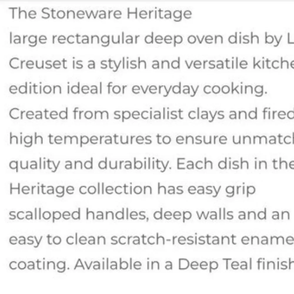 Le Creuset 32cm Ceramic Rectangular Baking Dish- Fig